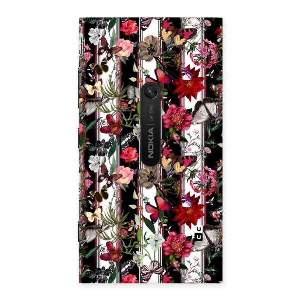Butterfly Flowers Back Case for Lumia 920