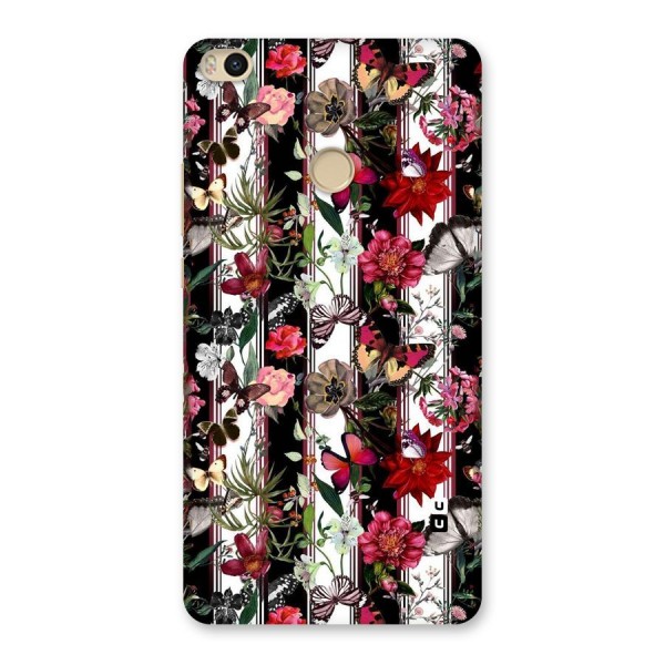 Butterfly Flowers Back Case for Mi Max 2