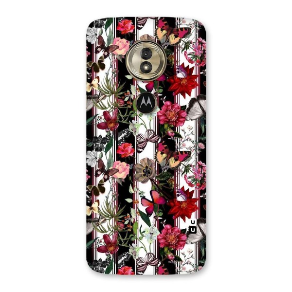 Butterfly Flowers Back Case for Moto G6 Play