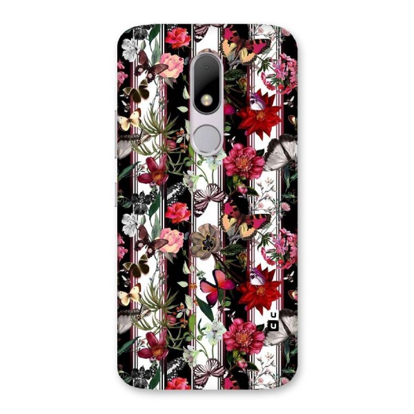 Butterfly Flowers Back Case for Moto M