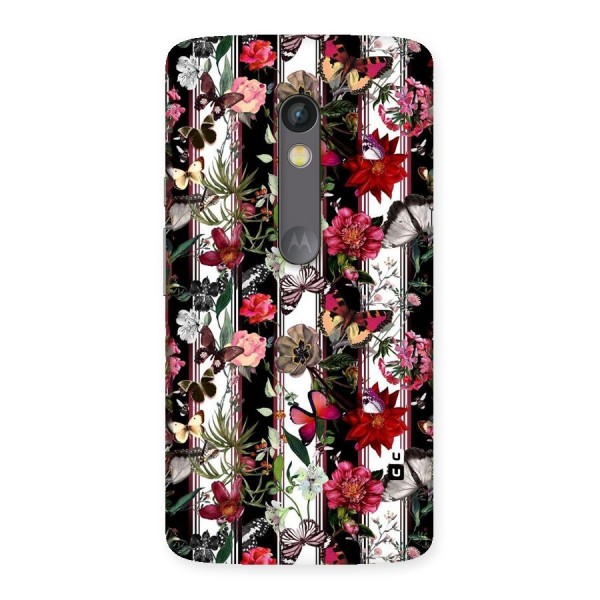 Butterfly Flowers Back Case for Moto X Play