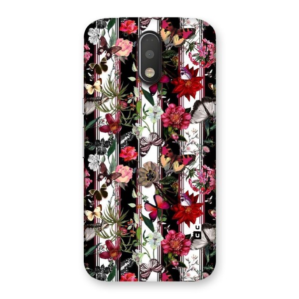 Butterfly Flowers Back Case for Motorola Moto G4
