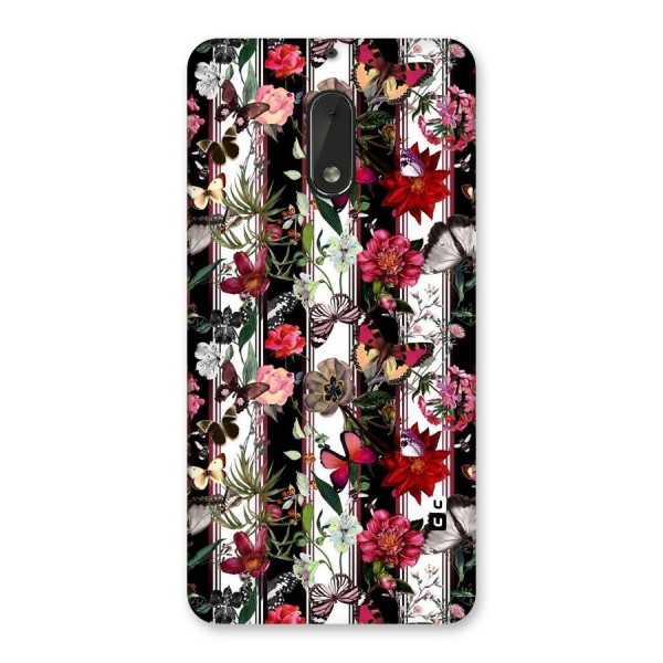 Butterfly Flowers Back Case for Nokia 6