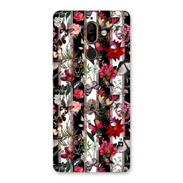 Butterfly Flowers Back Case for Nokia 7 Plus