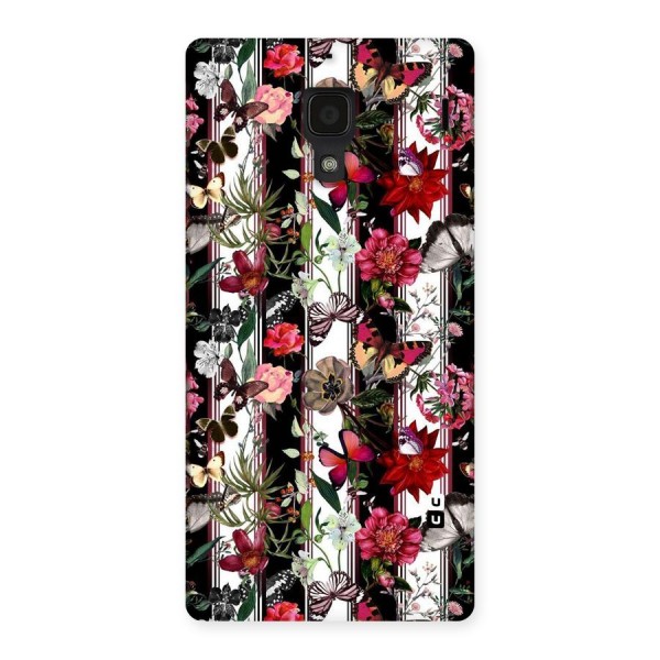 Butterfly Flowers Back Case for Redmi 1S