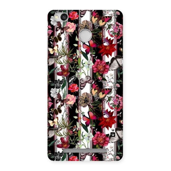Butterfly Flowers Back Case for Redmi 3S Prime