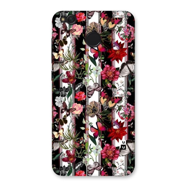 Butterfly Flowers Back Case for Redmi 4