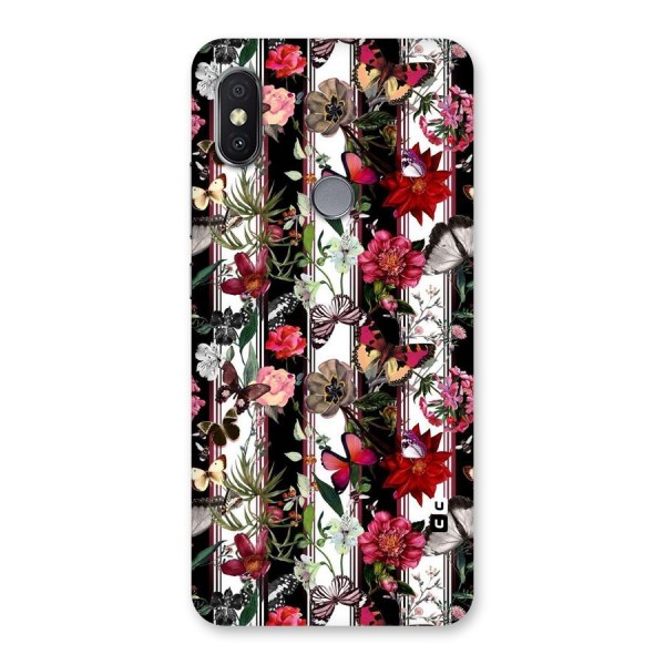 Butterfly Flowers Back Case for Redmi Y2