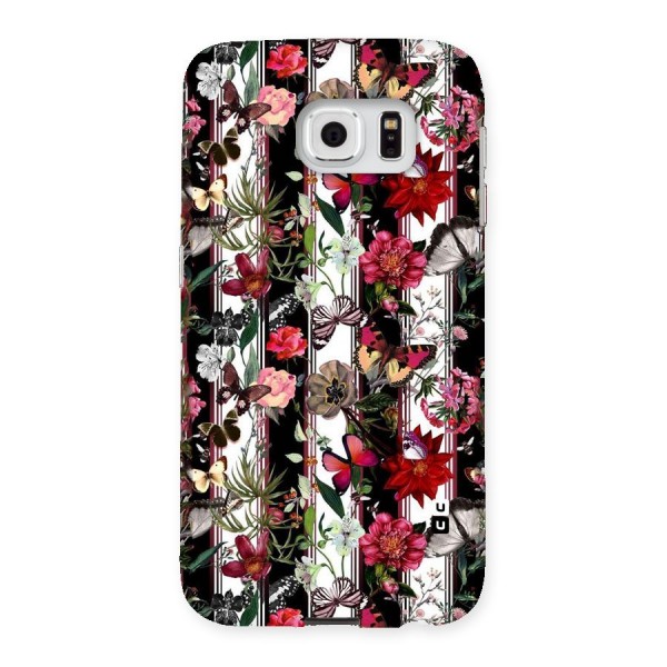 Butterfly Flowers Back Case for Samsung Galaxy S6