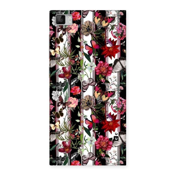 Butterfly Flowers Back Case for Xiaomi Mi3