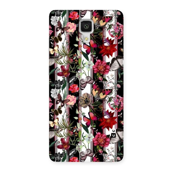 Butterfly Flowers Back Case for Xiaomi Mi 4