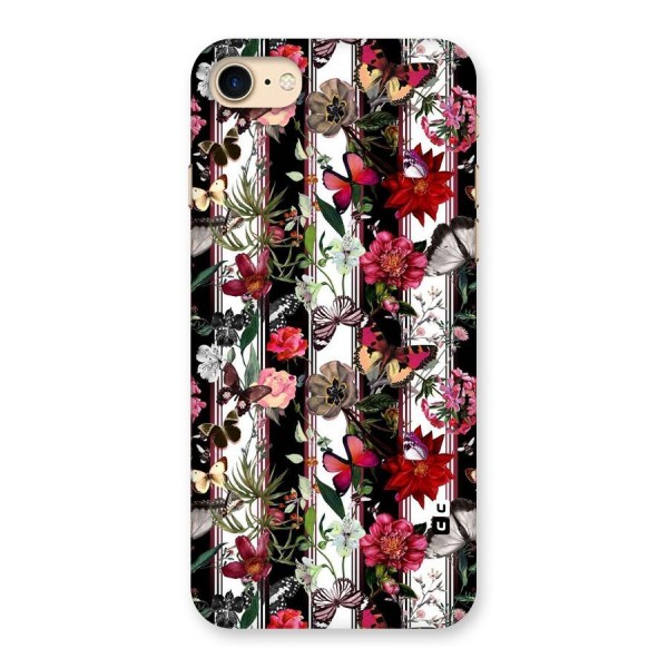 Butterfly Flowers Back Case for iPhone 7