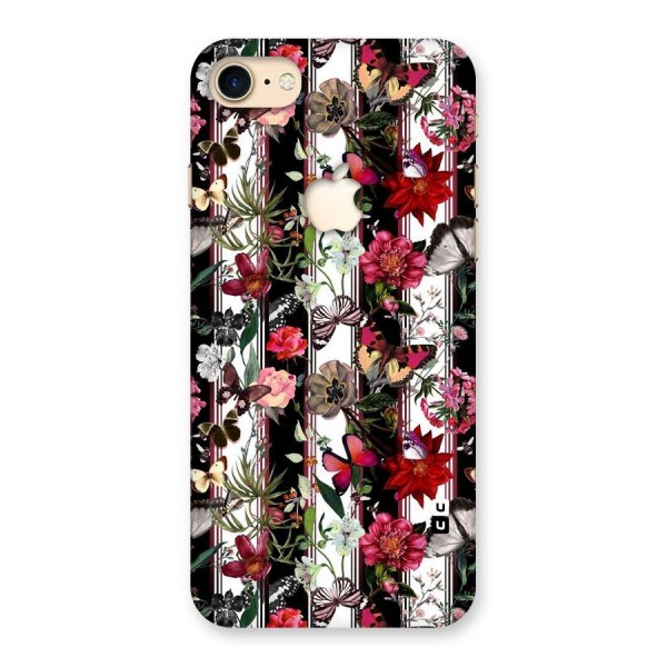 Butterfly Flowers Back Case for iPhone 7 Apple Cut