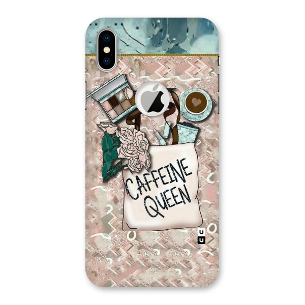 Caffeine Queen Back Case for iPhone X Logo Cut