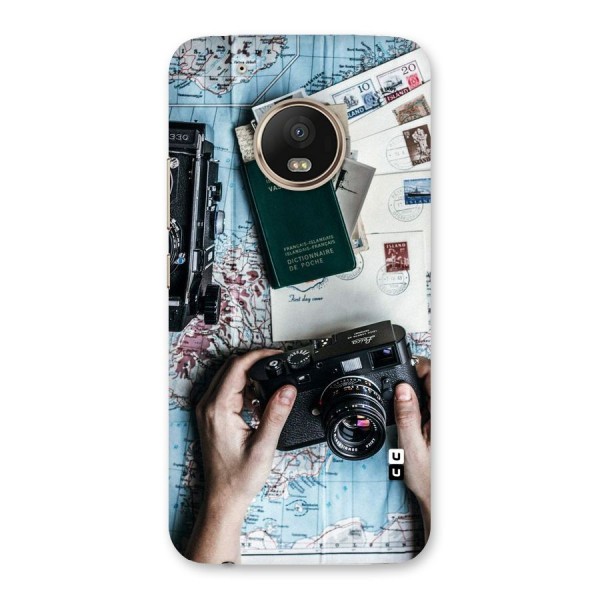 Camera and Postcards Back Case for Moto G5 Plus