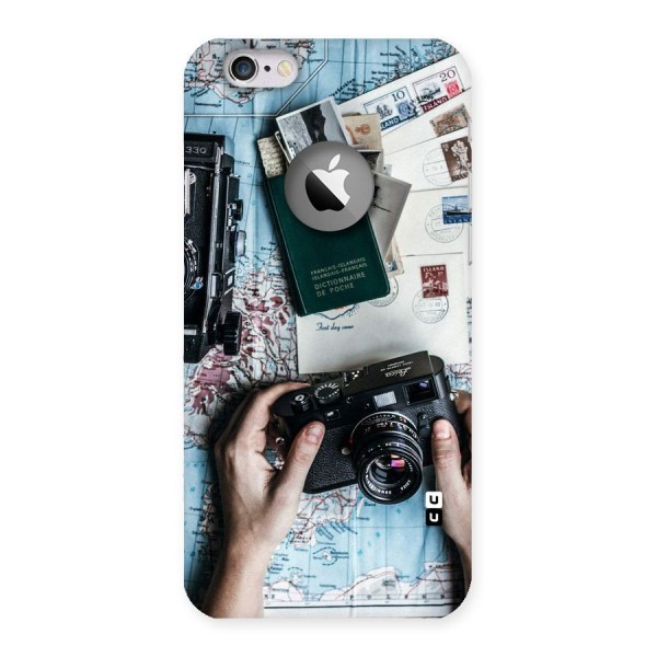 Camera and Postcards Back Case for iPhone 6 Logo Cut