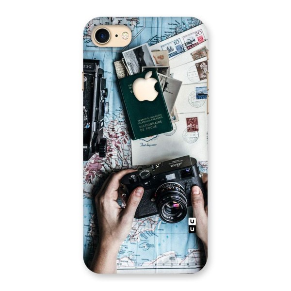 Camera and Postcards Back Case for iPhone 7 Apple Cut