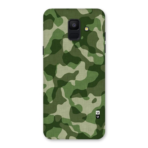 Camouflage Pattern Art Back Case for Galaxy A6 (2018)