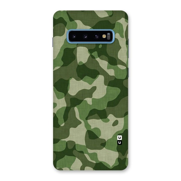 Camouflage Pattern Art Back Case for Galaxy S10 Plus