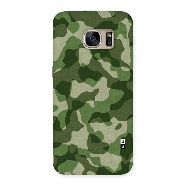 Camouflage Pattern Art Back Case for Galaxy S7