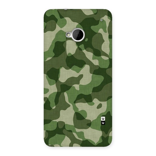 Camouflage Pattern Art Back Case for HTC One M7