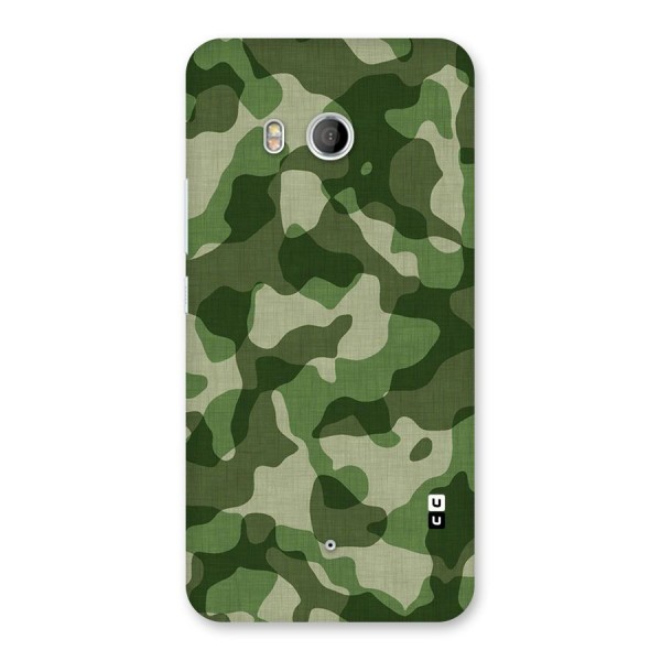Camouflage Pattern Art Back Case for HTC U11