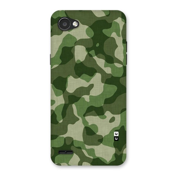 Camouflage Pattern Art Back Case for LG Q6