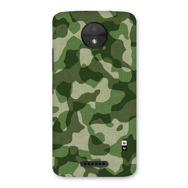 Camouflage Pattern Art Back Case for Moto C
