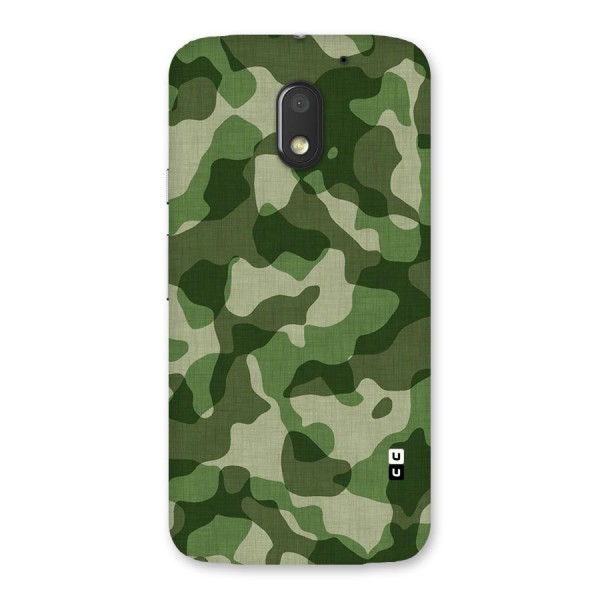 Camouflage Pattern Art Back Case for Moto E3 Power