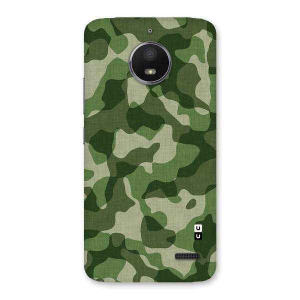 Camouflage Pattern Art Back Case for Moto E4
