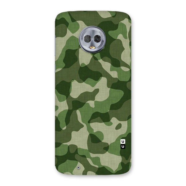 Camouflage Pattern Art Back Case for Moto G6