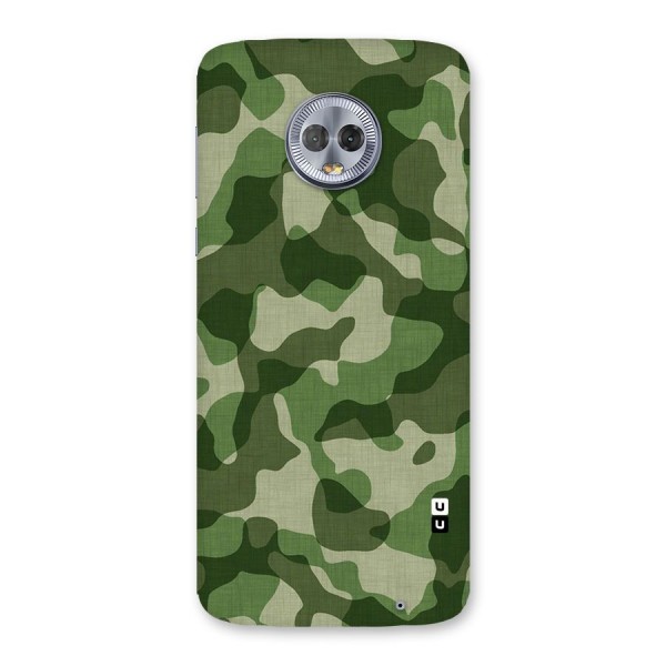 Camouflage Pattern Art Back Case for Moto G6 Plus