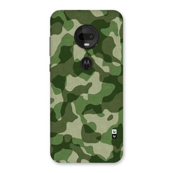 Camouflage Pattern Art Back Case for Moto G7