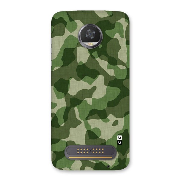 Camouflage Pattern Art Back Case for Moto Z2 Play
