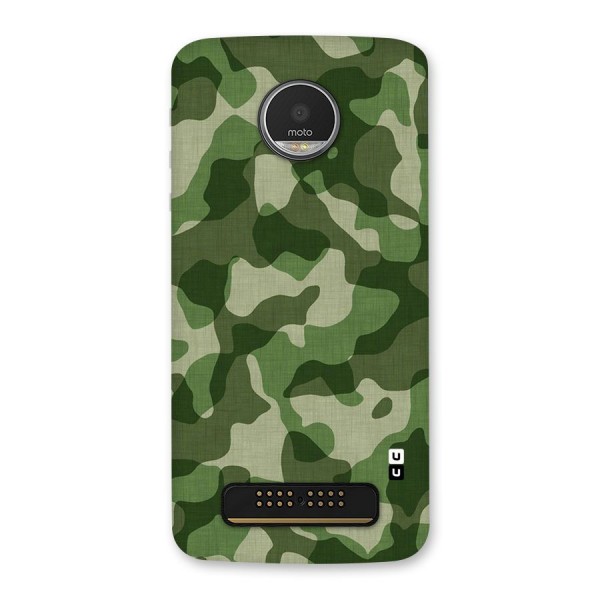 Camouflage Pattern Art Back Case for Moto Z Play
