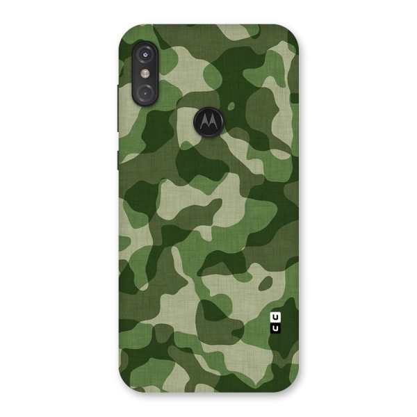 Camouflage Pattern Art Back Case for Motorola One Power