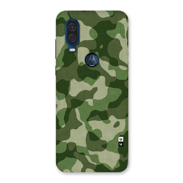 Camouflage Pattern Art Back Case for Motorola One Vision