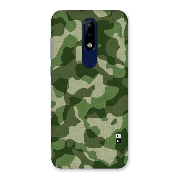 Camouflage Pattern Art Back Case for Nokia 5.1 Plus