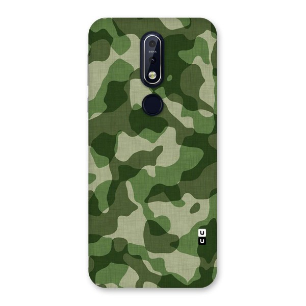 Camouflage Pattern Art Back Case for Nokia 7.1