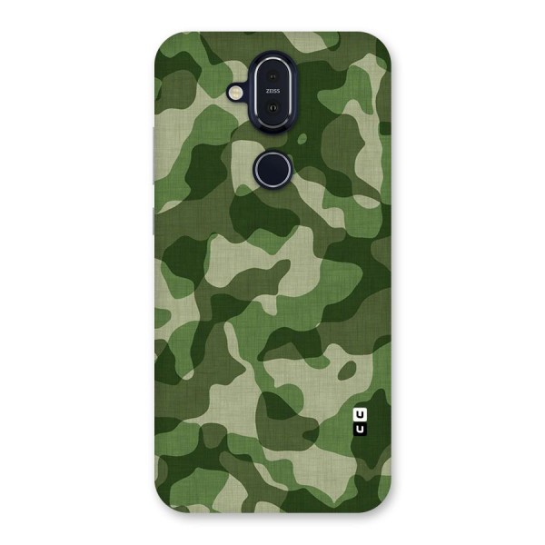 Camouflage Pattern Art Back Case for Nokia 8.1