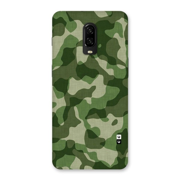 Camouflage Pattern Art Back Case for OnePlus 6T