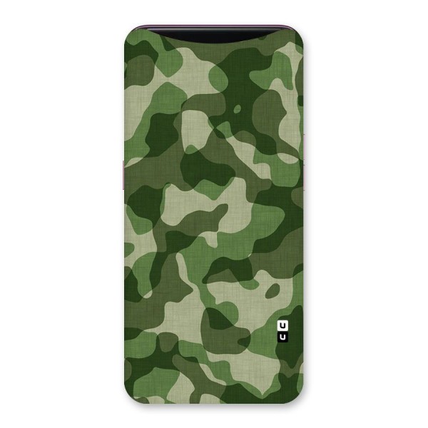 Camouflage Pattern Art Back Case for Oppo Find X