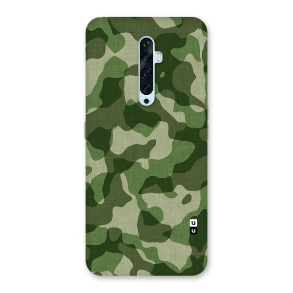 Camouflage Pattern Art Back Case for Oppo Reno2 F