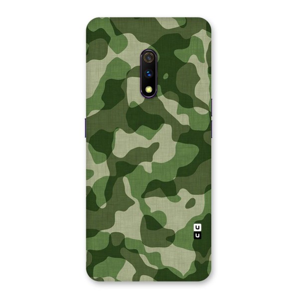 Camouflage Pattern Art Back Case for Realme X