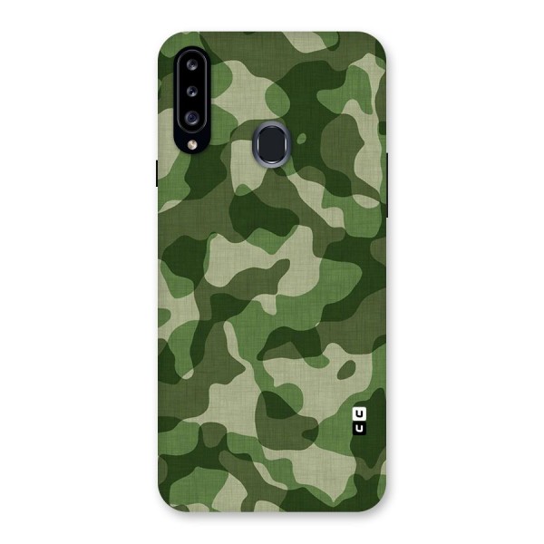 Camouflage Pattern Art Back Case for Samsung Galaxy A20s