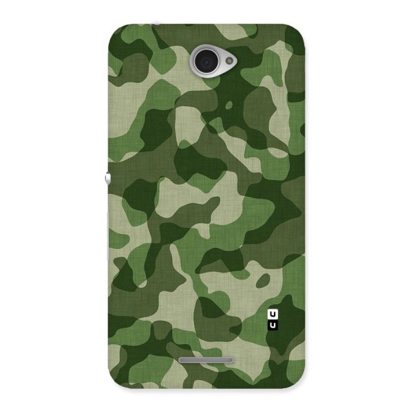 Camouflage Pattern Art Back Case for Sony Xperia E4
