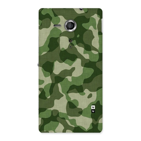 Camouflage Pattern Art Back Case for Sony Xperia SP