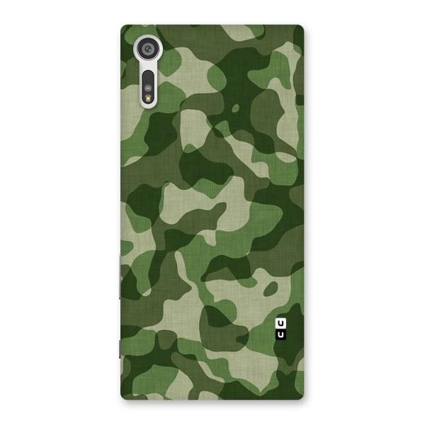 Camouflage Pattern Art Back Case for Xperia XZ