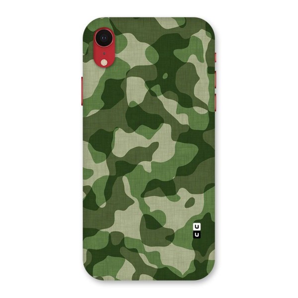 Camouflage Pattern Art Back Case for iPhone XR