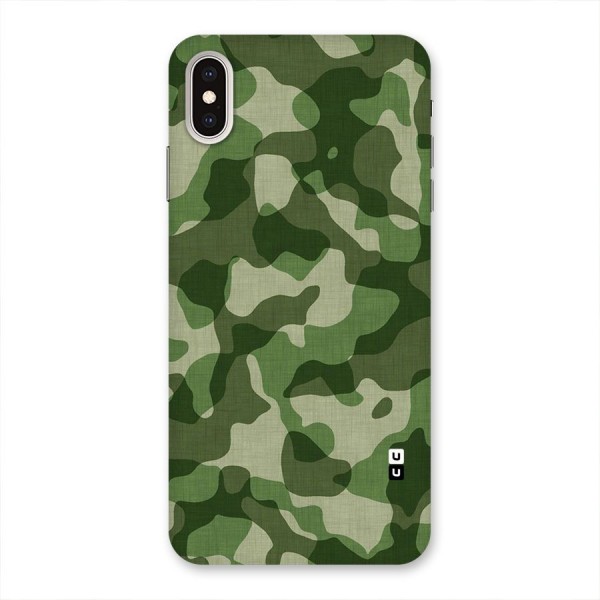 Camouflage Pattern Art Back Case for iPhone XS Max